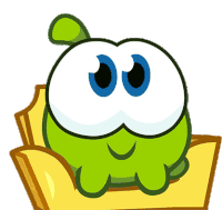 Cute Nibble Nom Sticker - Cute Nibble Nom Om Nom And Cut The Rope Stickers
