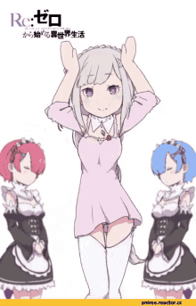 rezero emilia rem ram dancing