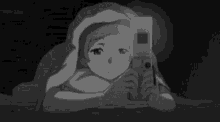 anime sad depressed lonely cell phone