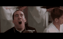 Nicholas Cage Says Hallelujah GIF - Hallelujah Nicholascage Scary GIFs