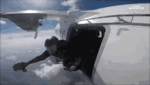 Skydiving Airplane GIF - Skydiving Airplane Clouds GIFs