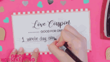 1whole Day Alone At Home Love Coupon GIF - 1whole Day Alone At Home Alone At Home Love Coupon GIFs