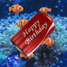 Happy Birthday Happy Birthday Coke GIF - Happy Birthday Happy Birthday Coke Happy Birthday Clownfish GIFs