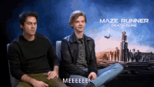 the maze runner the death cure dylan o brien thomas brodie sangster dylmas