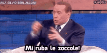 Berlusconi Zoccole GIF - Silvio Berlusconi Pomeriggio Cinque Mi Ruba Le Zoccole GIFs