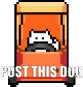 Post This Dog Undertale Sticker - Post This Dog Undertale Stickers