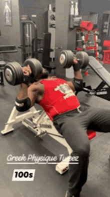 greekphysiquetweez tweez incline bench press