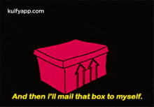 And Then L'Ll Mail That Box To Myself..Gif GIF - And Then L'Ll Mail That Box To Myself. Box Text GIFs