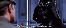 emperor forgiving star wars vader forgiving emperor