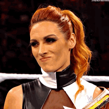 Becky Lynch Sarcastic Laugh GIF - Becky Lynch Sarcastic Laugh Smile GIFs