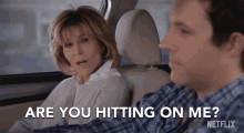 Are You Hitting On Me Jane Fonda GIF - Are You Hitting On Me Jane Fonda Grace GIFs