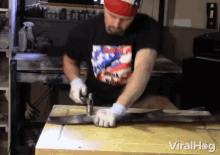 metal work crafting building viralhog hammer