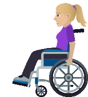 Wheelchair Joypixels Sticker - Wheelchair Joypixels Disabled Stickers