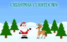 christmas countdown almost christmas santa waving
