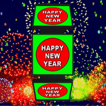 Happy New Year New Year Fireworks GIF - Happy New Year New Year Fireworks New Year Celebration GIFs