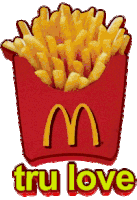 Mc Donalds Fries Sticker - Mc Donalds Fries Tru Love Stickers