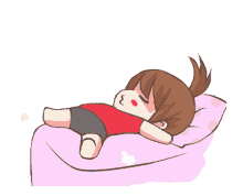 girl small sleeping fly bed