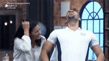 comemorando power couple brasil casal feliz uau wow