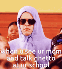 oh my hide shy when you see your mom talk ghetto at your school