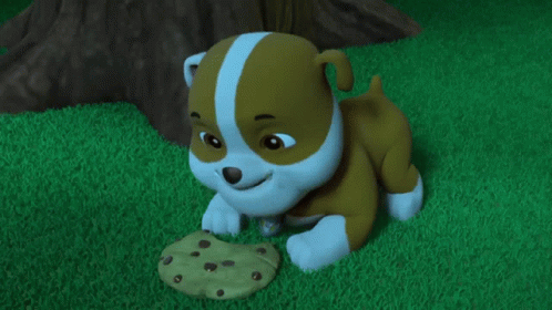 galning Cornwall Hals Paw Patrol Hungry GIF - Paw Patrol Hungry Rubble - Discover & Share GIFs
