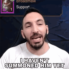 I Havent Summoned Him Yet Cold Brew Gaming GIF - I Havent Summoned Him Yet Cold Brew Gaming I Havent Called Him Yet GIFs