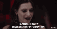 I Actually Dont Disclose That Information Zoe Levin GIF - I Actually Dont Disclose That Information Zoe Levin Tiffany Chester GIFs