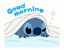Good Morning Stitch GIF - Good Morning Stitch Just Woke Up GIFs