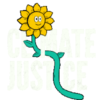 Climate Justice Sunflower Sticker - Climate Justice Sunflower Earth Stickers