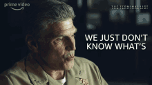 We Just Dont Know Whats Going On With You Admiral Gerald Pillar GIF - We Just Dont Know Whats Going On With You Admiral Gerald Pillar The Terminal List GIFs