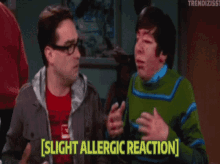 Allergies Allergic Reaction GIF - Allergies Allergic Reaction The Big Bang Theory GIFs