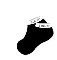 Strapd Socks Sticker - Strapd Socks Strapd Socks Stickers