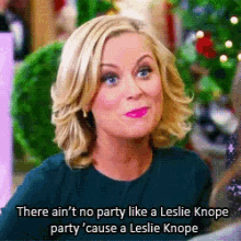 Parks And Recreation Leslie Knope GIF - Parks And Recreation Leslie Knope Leslie Knope Party GIFs