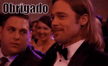 Brad Pitt Obrigado GIF - Obrigado Obrigada Valeu GIFs