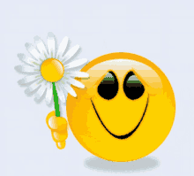 happy summer flower for you emoji smile