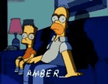 Amber Homer Simpson GIF - Amber Homer Simpson Sit Here GIFs