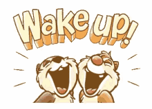 wake up chipmunks morning
