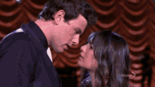 glee rachel berry finn hudson kissing kiss