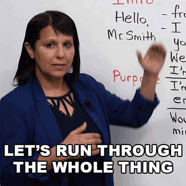 Lets Run Through The Whole Thing Rebecca GIF Lets Run Through The