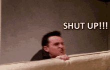 Chandler Bing Shut Up GIF - Chandler Bing Shut Up Scream GIFs