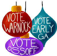 Register To Vote Ga Georgia Sticker - Register To Vote Ga Georgia Vote Ossoff Stickers