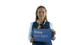 Enjoy Your Flight Happy Sticker - Enjoy Your Flight Flight Enjoy Stickers