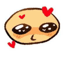 cute love heart cursed emoji