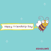 Happy Friendship Day Doodlernie GIF - Happy Friendship Day Doodlernie World Friendship Day GIFs