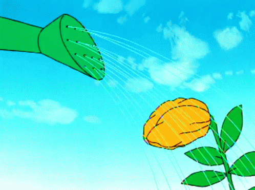 Waters A Plant Water A Flower GIF - Waters A Plant Water A Flower Watering Bucket GIFs