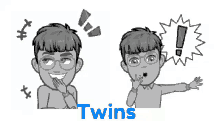 twins brothers shocked