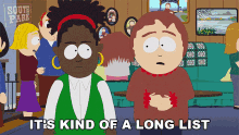 Its Kind Of A Long List South Park GIF - Its Kind Of A Long List South Park S23e6 GIFs