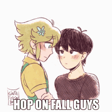 Hop On Fall Guys Omori GIF - Hop On Fall Guys Hop On Fall Guys GIFs