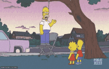 Homer'S Noose Hanging GIF - The Simpsons Suicide Fail GIFs