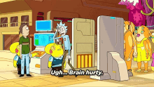 Rick And Morty Brain Hurts GIF - Rick And Morty Brain Hurts Studying GIFs