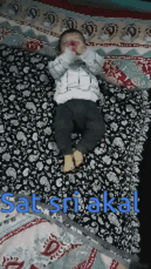 Sat Sri Akal Playing Baby GIF - Sat Sri Akal Playing Baby Clapping GIFs